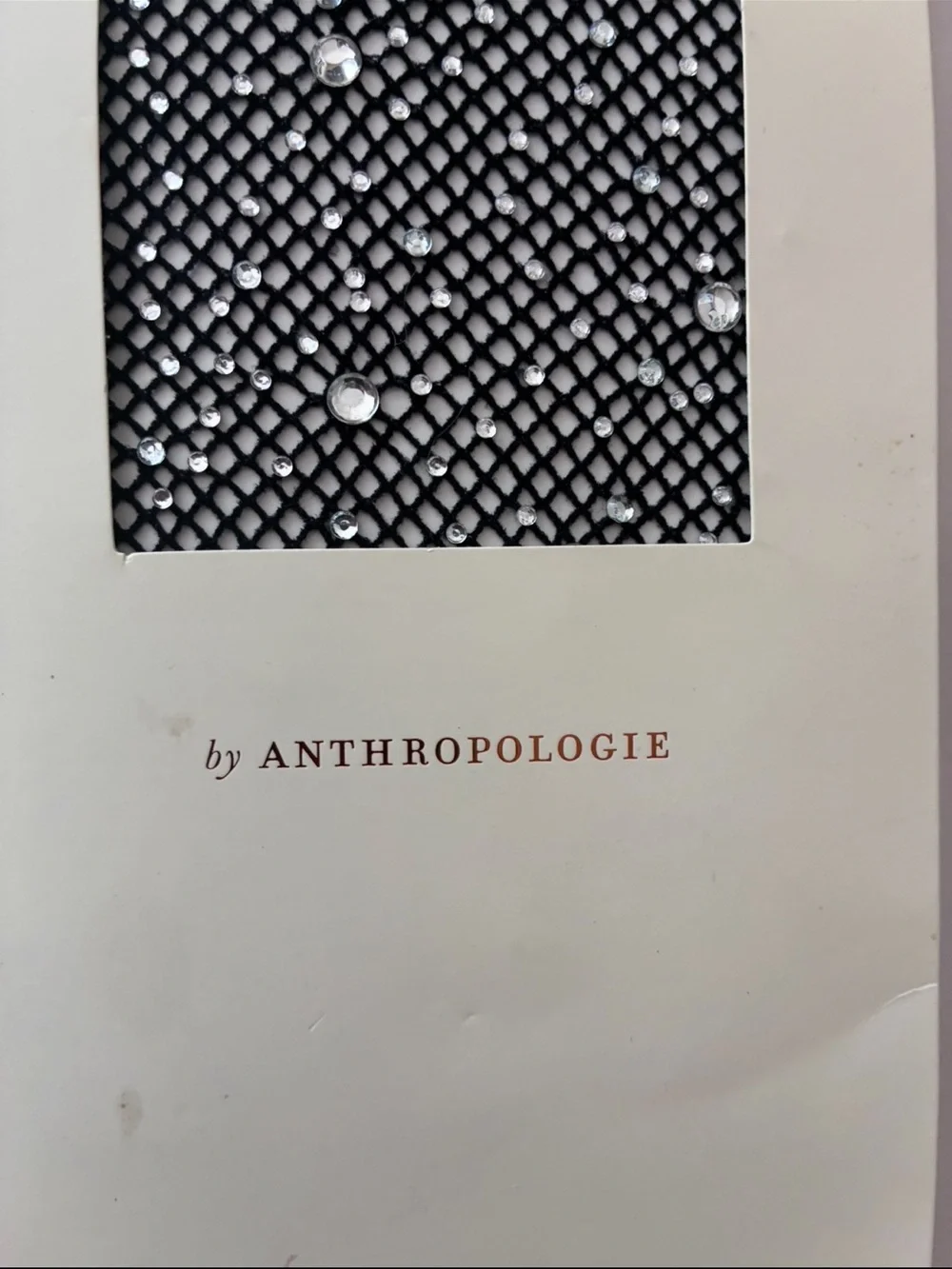 Anthropologie Medium Black Fishnet Tights Sz M